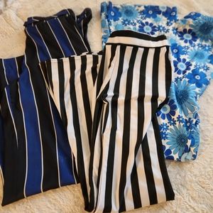 3 Pair of stretch flare pants